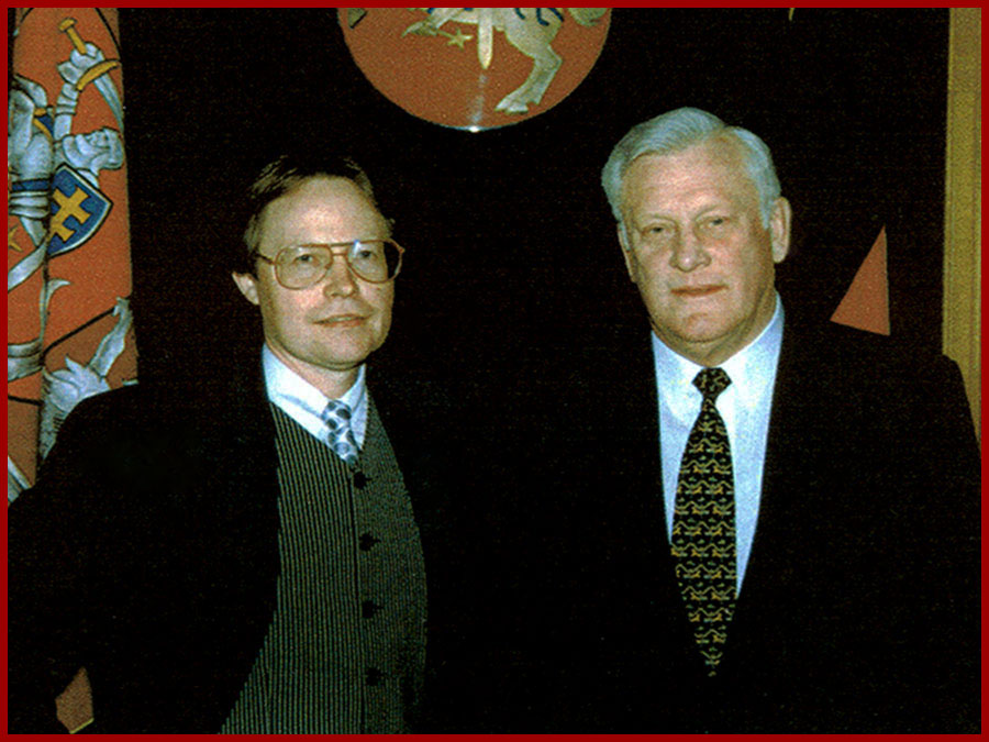 Meeting with Mr. Algirdas Brazauskas, President of Lithuania