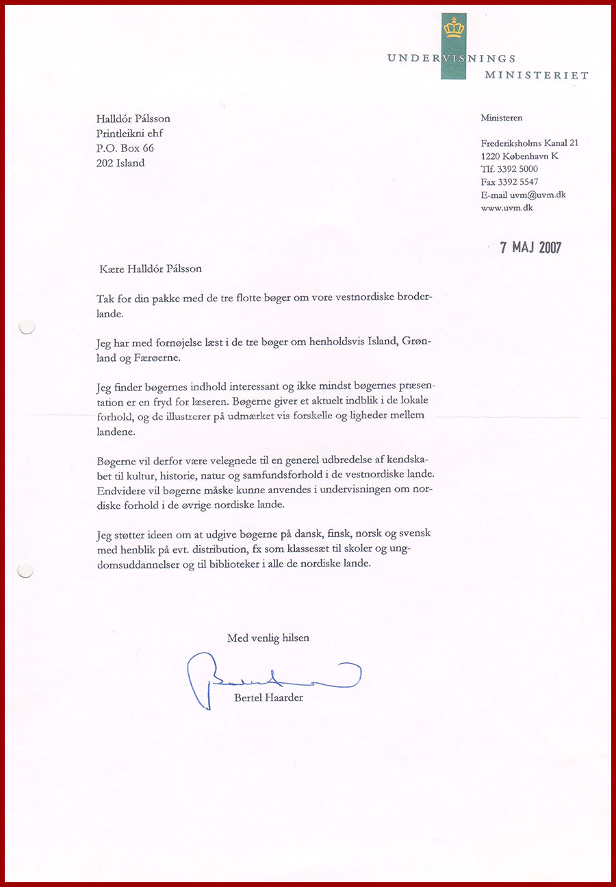 Letter, Ministers of Education, document 1