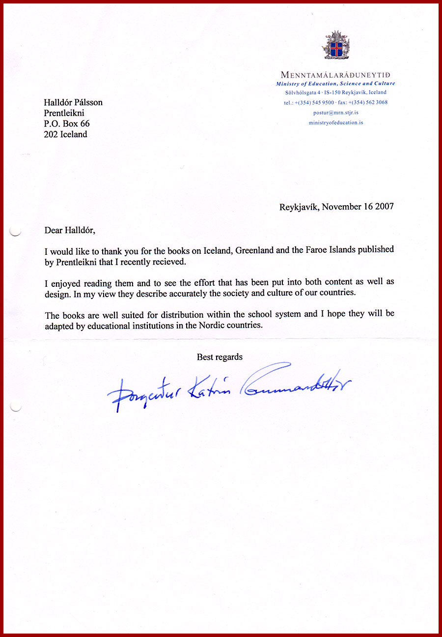 Letter, Ministers of Education, document 5