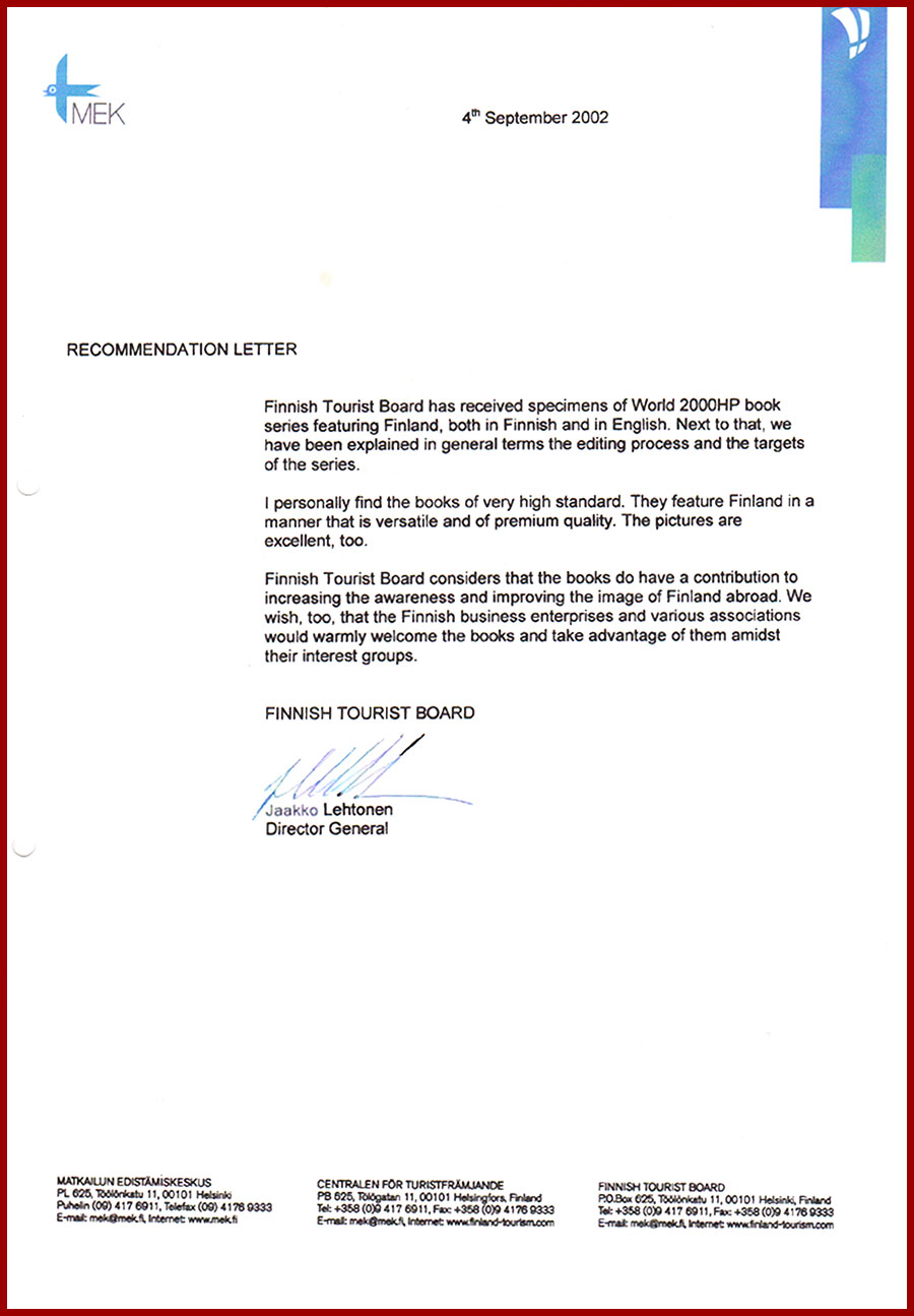 Letter, Jaakko Lehtonen